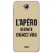 TPU0ALTICES40APEROTAUPE - Coque souple pour Altice S40 avec impression Motifs l'apéro recrute taupe