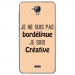 TPU0ALTICES40BORDELIQUEBEIGE - Coque souple pour Altice S40 avec impression Motifs Je ne suis pas bordélique beige