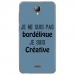 TPU0ALTICES40BORDELIQUEBLEU - Coque souple pour Altice S40 avec impression Motifs Je ne suis pas bordélique bleu
