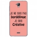 TPU0ALTICES40BORDELIQUEROSE - Coque souple pour Altice S40 avec impression Motifs Je ne suis pas bordélique rose
