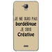 TPU0ALTICES40BORDELIQUETAUPE - Coque souple pour Altice S40 avec impression Motifs Je ne suis pas bordélique taupe
