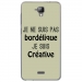 TPU0ALTICES40BORDELIQUEVERT - Coque souple pour Altice S40 avec impression Motifs Je ne suis pas bordélique vert