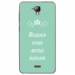 TPU0ALTICES40BOUDERTURQUOISE - Coque souple pour Altice S40 avec impression Motifs Bouder pour mieux Régner turquoise