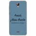 TPU0ALTICES40CHIANTEBLEU - Coque souple pour Altice S40 avec impression Motifs Avant, j'étais chiante bleu