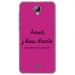 TPU0ALTICES40CHIANTEFUSHIA - Coque souple pour Altice S40 avec impression Motifs Avant, j'étais chiante fushia