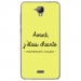 TPU0ALTICES40CHIANTEJAUNE - Coque souple pour Altice S40 avec impression Motifs Avant, j'étais chiante jaune