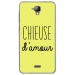 TPU0ALTICES40CHIEUSEJAUNE - Coque souple pour Altice S40 avec impression Motifs Chieuse d'Amour jaune