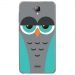 TPU0ALTICES40CHOUETTE2 - Coque souple pour Altice S40 avec impression Motifs chouette endormie bleue et grise