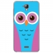 TPU0ALTICES40CHOUETTE3 - Coque souple pour Altice S40 avec impression Motifs chouette bleue et rose