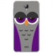 TPU0ALTICES40CHOUETTE6 - Coque souple pour Altice S40 avec impression Motifs chouette endormie mauve et grise