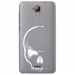TPU0ALTICES40CRANE - Coque souple pour Altice S40 avec impression Motifs crâne blanc