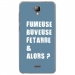 TPU0ALTICES40FUMEUSEBLEU - Coque souple pour Altice S40 avec impression Motifs fumeuse et alors bleu