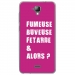 TPU0ALTICES40FUMEUSEFUSHIA - Coque souple pour Altice S40 avec impression Motifs fumeuse et alors fushia