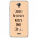 TPU0ALTICES40GENIALEBEIGE - Coque souple pour Altice S40 avec impression Motifs Chiante mais Géniale beige