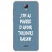 TPU0ALTICES40RAISONBLEU - Coque souple pour Altice S40 avec impression Motifs marre d'avoir raison bleu
