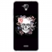 TPU0ALTICES40SKULLFLOWER - Coque souple pour Altice S40 avec impression Motifs skull fleuri