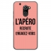 TPU0ALTICES70APEROROSE - Coque souple pour Altice S70 avec impression Motifs l'apéro recrute rose