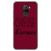 TPU0ALTICES70CHIEUSEBORDEAU - Coque souple pour Altice S70 avec impression Motifs Chieuse d'Amour bordeau