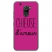 TPU0ALTICES70CHIEUSEFUSHIA - Coque souple pour Altice S70 avec impression Motifs Chieuse d'Amour fushia
