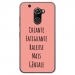 TPU0ALTICES70GENIALEROSE - Coque souple pour Altice S70 avec impression Motifs Chiante mais Géniale rose