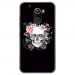 TPU0ALTICES70SKULLFLOWER - Coque souple pour Altice S70 avec impression Motifs skull fleuri