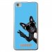 TPU0HAWEELH1CHIENVBLEU - Coque souple pour Haweel H1 avec impression Motifs chien à lunettes sur fond bleu