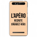 TPU0JUST5APEROBEIGE - Coque souple pour Konrow Just5 avec impression Motifs l'apéro recrute beige