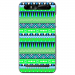 TPU0JUST5AZTEQUEBLEUVER - Coque souple pour Konrow Just5 avec impression Motifs aztèque bleu et vert