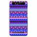 TPU0JUST5AZTEQUEBLEUVIO - Coque souple pour Konrow Just5 avec impression Motifs aztèque bleu et violet