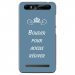 TPU0JUST5BOUDERBLEU - Coque souple pour Konrow Just5 avec impression Motifs Bouder pour mieux Régner bleu