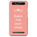 TPU0JUST5BOUDERROSE - Coque souple pour Konrow Just5 avec impression Motifs Bouder pour mieux Régner rose
