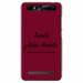 TPU0JUST5CHIANTEBORDEAU - Coque souple pour Konrow Just5 avec impression Motifs Avant, j'étais chiante bordeau
