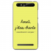TPU0JUST5CHIANTEJAUNE - Coque souple pour Konrow Just5 avec impression Motifs Avant, j'étais chiante jaune