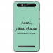 TPU0JUST5CHIANTETURQUOISE - Coque souple pour Konrow Just5 avec impression Motifs Avant, j'étais chiante turquoise