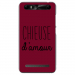 TPU0JUST5CHIEUSEBORDEAU - Coque souple pour Konrow Just5 avec impression Motifs Chieuse d'Amour bordeau