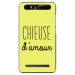 TPU0JUST5CHIEUSEJAUNE - Coque souple pour Konrow Just5 avec impression Motifs Chieuse d'Amour jaune