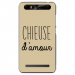 TPU0JUST5CHIEUSETAUPE - Coque souple pour Konrow Just5 avec impression Motifs Chieuse d'Amour taupe