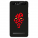 TPU0JUST5DARKROUGE - Coque souple pour Konrow Just5 avec impression Motifs Dark rouge