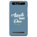 TPU0JUST5DIEUBLEU - Coque souple pour Konrow Just5 avec impression Motifs Appelle moi Dieu bleu