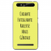 TPU0JUST5GENIALEJAUNE - Coque souple pour Konrow Just5 avec impression Motifs Chiante mais Géniale jaune