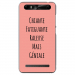 TPU0JUST5GENIALEROSE - Coque souple pour Konrow Just5 avec impression Motifs Chiante mais Géniale rose