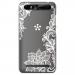 TPU0JUST5LACEBLANC - Coque souple pour Konrow Just5 avec impression Motifs Lace blanc