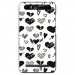 TPU0JUST5LOVE1 - Coque souple pour Konrow Just5 avec impression Motifs Love coeur 1