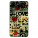 TPU0JUST5LOVEVINTAGE - Coque souple pour Konrow Just5 avec impression Motifs Love Vintage
