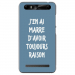 TPU0JUST5RAISONBLEU - Coque souple pour Konrow Just5 avec impression Motifs marre d'avoir raison bleu