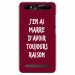 TPU0JUST5RAISONBORDEAU - Coque souple pour Konrow Just5 avec impression Motifs marre d'avoir raison bordeau