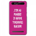 TPU0JUST5RAISONFUSHIA - Coque souple pour Konrow Just5 avec impression Motifs marre d'avoir raison fushia