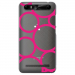 TPU0JUST5RONDSFUSHIAS - Coque souple pour Konrow Just5 avec impression Motifs ronds fushias