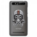 TPU0JUST5SKULLCASQUE - Coque souple pour Konrow Just5 avec impression Motifs tête de mort avec un casque de moto