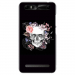 TPU0JUST5SKULLFLOWER - Coque souple pour Konrow Just5 avec impression Motifs skull fleuri